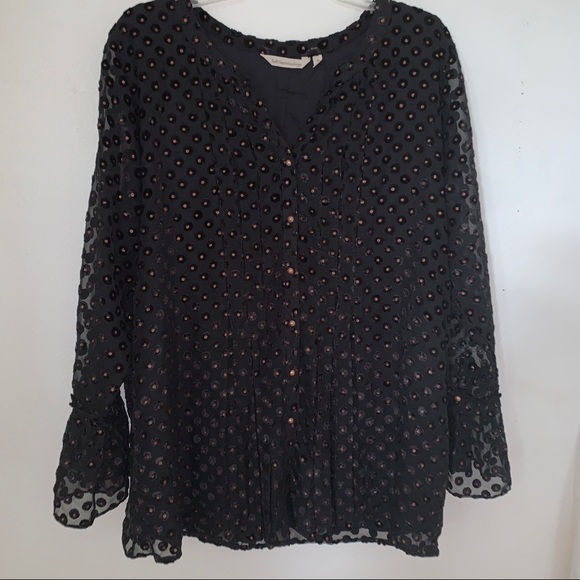 Soft Surroundings Tops - Soft Surroundings Black Blouse